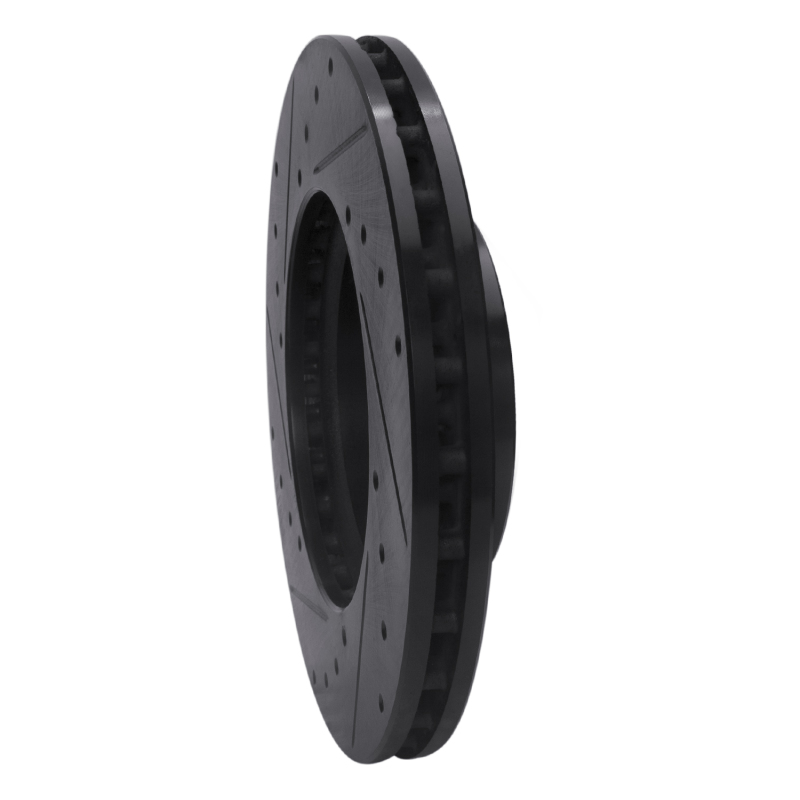 Mercedes-Benz Metris Brake Rotor (1) - Front Right - R1 Concepts - Drilled & Slotted - Black - `16-`23